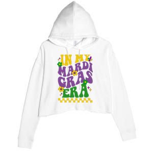 In My Mardi Gras Era Festive Party Crop Fleece Hoodie