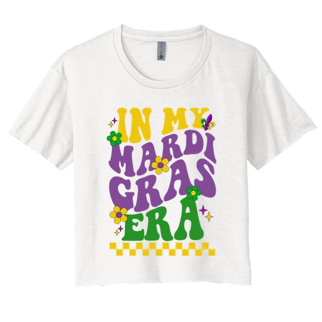 In My Mardi Gras Era Festive Party Crop Top