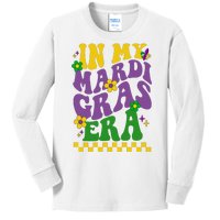 In My Mardi Gras Era Festive Party Kids Long Sleeve Shirt