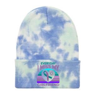 I Miss My Friend Heart Suicide Awareness Friend Gift Cute Gift Tie Dye 12in Knit Beanie