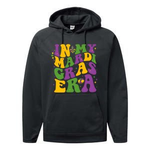 In My Mardi Gras Era Funny Holiday Performance Fleece Hoodie