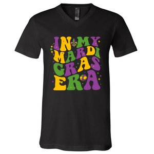 In My Mardi Gras Era Funny Holiday V-Neck T-Shirt