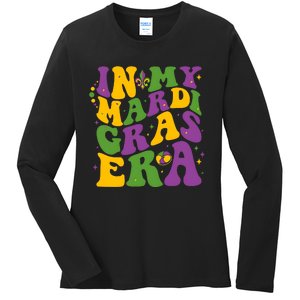 In My Mardi Gras Era Funny Holiday Ladies Long Sleeve Shirt