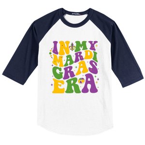 In My Mardi Gras Era Funny Holiday Baseball Sleeve Shirt