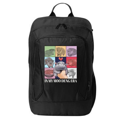 In My Moo Deng Era Funny Hippo Meme City Backpack