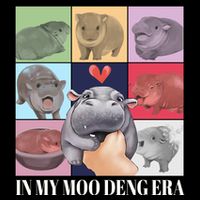 In My Moo Deng Era Funny Hippo Meme Impact Tech Backpack