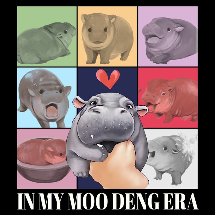 In My Moo Deng Era Funny Hippo Meme Impact Tech Backpack