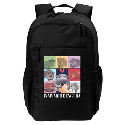 In My Moo Deng Era Funny Hippo Meme Daily Commute Backpack