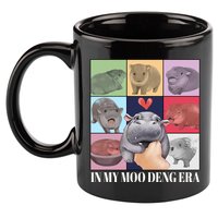 In My Moo Deng Era Funny Hippo Meme 11oz C Handle Ceramic Mug