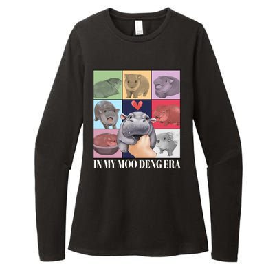 In My Moo Deng Era Funny Hippo Meme Womens CVC Long Sleeve Shirt