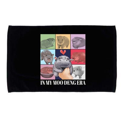 In My Moo Deng Era Funny Hippo Meme Microfiber Hand Towel