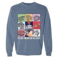 In My Moo Deng Era Funny Hippo Meme Garment-Dyed Sweatshirt
