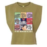 In My Moo Deng Era Funny Hippo Meme Garment-Dyed Women's Muscle Tee