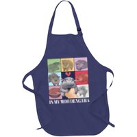 In My Moo Deng Era Funny Hippo Meme Full-Length Apron With Pockets