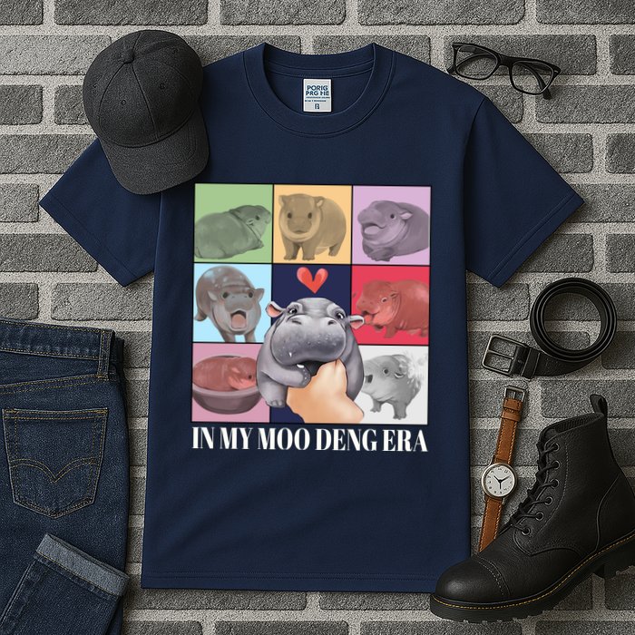 In My Moo Deng Era Funny Hippo Meme Tall T-Shirt