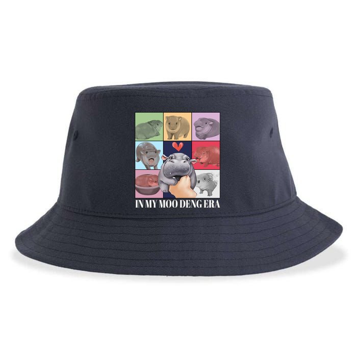 In My Moo Deng Era Funny Hippo Meme Sustainable Bucket Hat