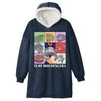 In My Moo Deng Era Funny Hippo Meme Hooded Wearable Blanket