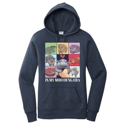 In My Moo Deng Era Funny Hippo Meme Women's Pullover Hoodie