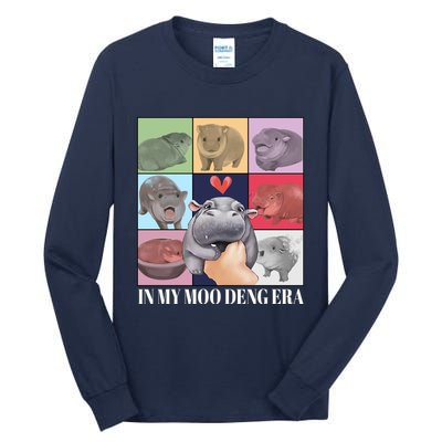 In My Moo Deng Era Funny Hippo Meme Tall Long Sleeve T-Shirt