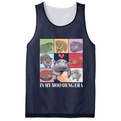 In My Moo Deng Era Funny Hippo Meme Mesh Reversible Basketball Jersey Tank