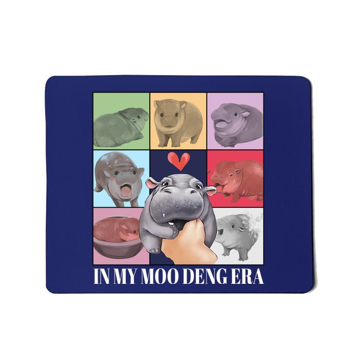 In My Moo Deng Era Funny Hippo Meme Mousepad