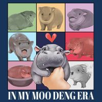In My Moo Deng Era Funny Hippo Meme Mousepad