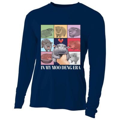 In My Moo Deng Era Funny Hippo Meme Cooling Performance Long Sleeve Crew