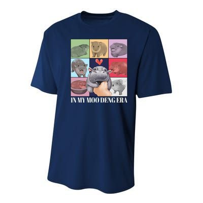 In My Moo Deng Era Funny Hippo Meme Youth Performance Sprint T-Shirt