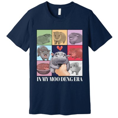 In My Moo Deng Era Funny Hippo Meme Premium T-Shirt