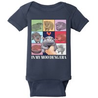 In My Moo Deng Era Funny Hippo Meme Baby Bodysuit