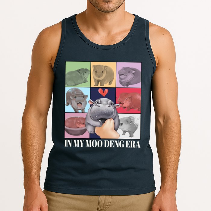 In My Moo Deng Era Funny Hippo Meme Tank Top