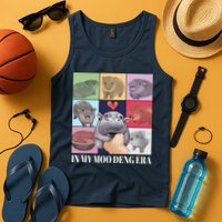 In My Moo Deng Era Funny Hippo Meme Tank Top