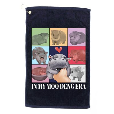 In My Moo Deng Era Funny Hippo Meme Golf Towel