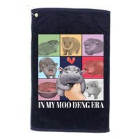 In My Moo Deng Era Funny Hippo Meme Golf Towel