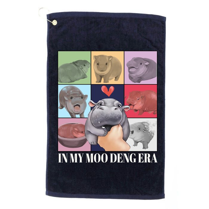 In My Moo Deng Era Funny Hippo Meme Golf Towel
