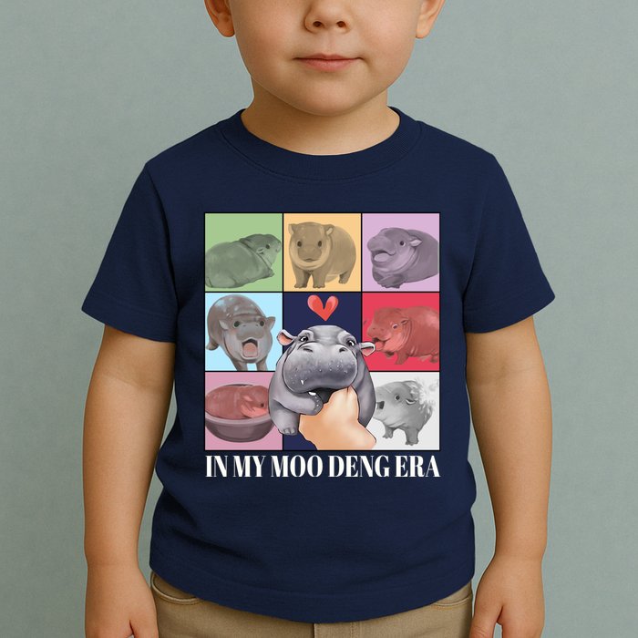 In My Moo Deng Era Funny Hippo Meme Toddler T-Shirt