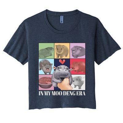 In My Moo Deng Era Funny Hippo Meme Crop Top