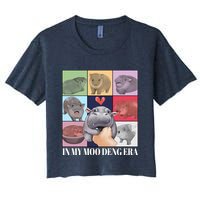 In My Moo Deng Era Funny Hippo Meme Crop Top