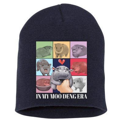 In My Moo Deng Era Funny Hippo Meme Short Acrylic Beanie