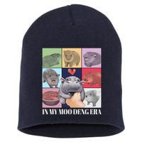 In My Moo Deng Era Funny Hippo Meme Short Acrylic Beanie