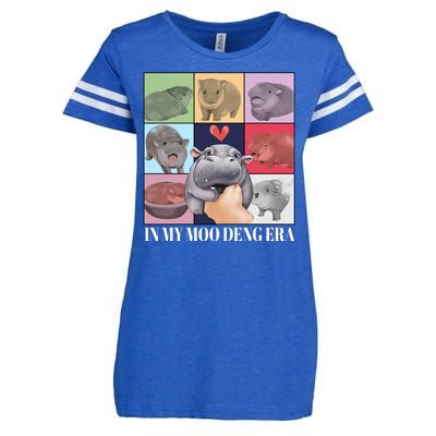 In My Moo Deng Era Funny Hippo Meme Enza Ladies Jersey Football T-Shirt