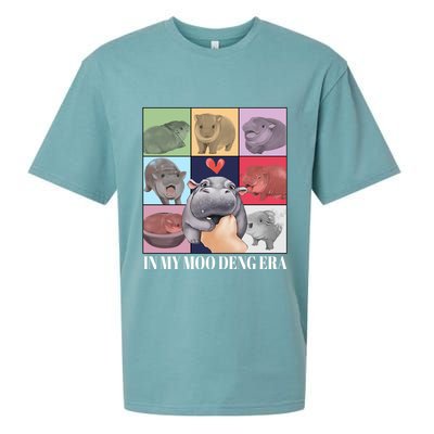 In My Moo Deng Era Funny Hippo Meme Sueded Cloud Jersey T-Shirt
