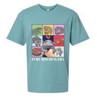 In My Moo Deng Era Funny Hippo Meme Sueded Cloud Jersey T-Shirt