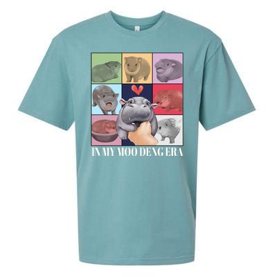 In My Moo Deng Era Funny Hippo Meme Sueded Cloud Jersey T-Shirt