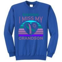 I Miss My Grandson Heart Suicide Awareness Grandma Gift Sweatshirt