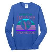 I Miss My Grandson Heart Suicide Awareness Grandma Gift Tall Long Sleeve T-Shirt