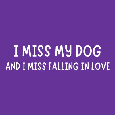 I Miss My Dog And I Miss Falling In Love T-Shirt
