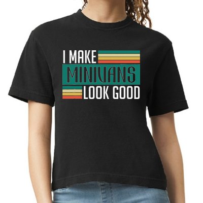 I Make Minivans Look Good Comfort Colors Boxy T-Shirt