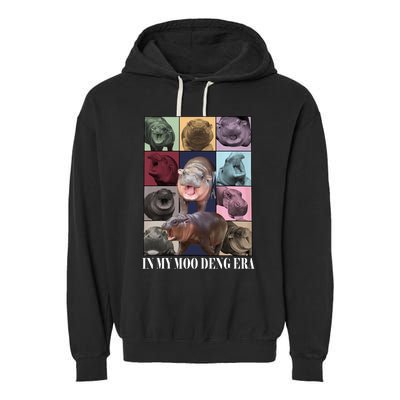 In My Moo Deng Era  Moo Deng Lover Garment-Dyed Fleece Hoodie