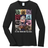 In My Moo Deng Era  Moo Deng Lover Ladies Long Sleeve Shirt